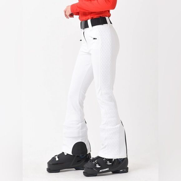Goldbergh Pippa Brooke Ski Pants Waterproof White Black Worn Once US 12 - Picture 2 of 9